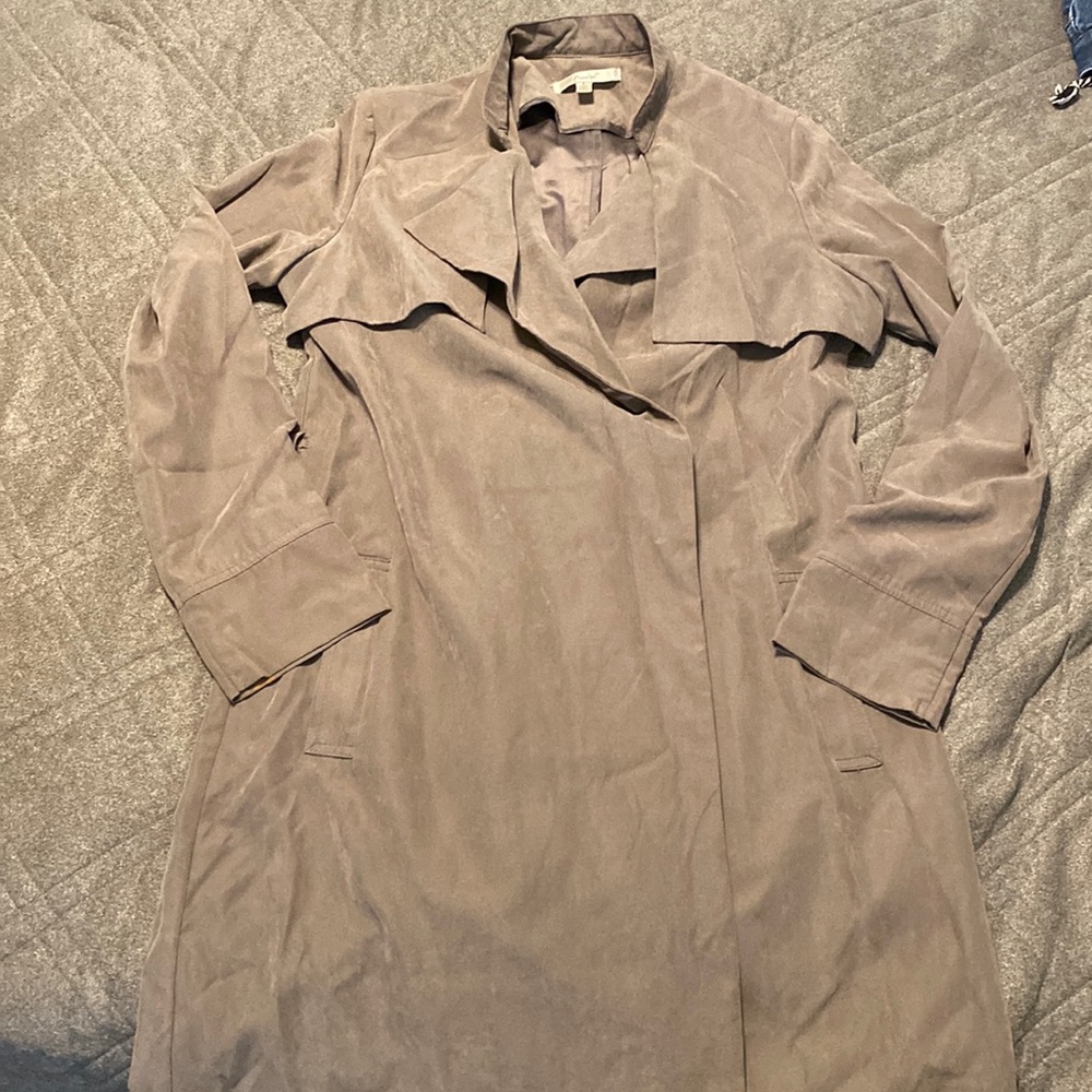Army green suede coat